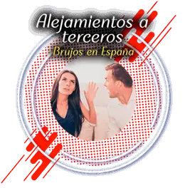 Ilustración circular con el texto Alejamientos a terceros